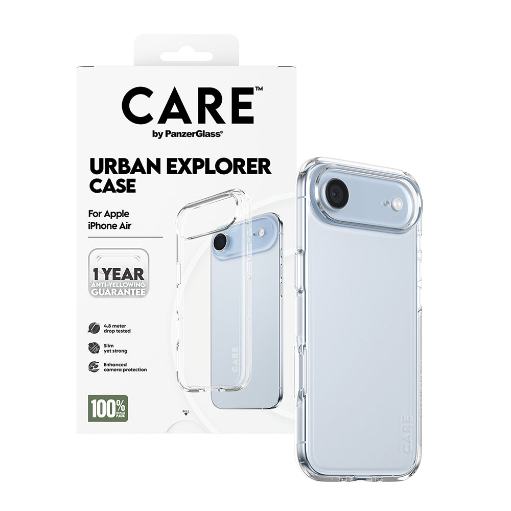 Puzdro pre Apple iPhone 17 Air, PanzerGlass, Care Urban Explorer, Transparent