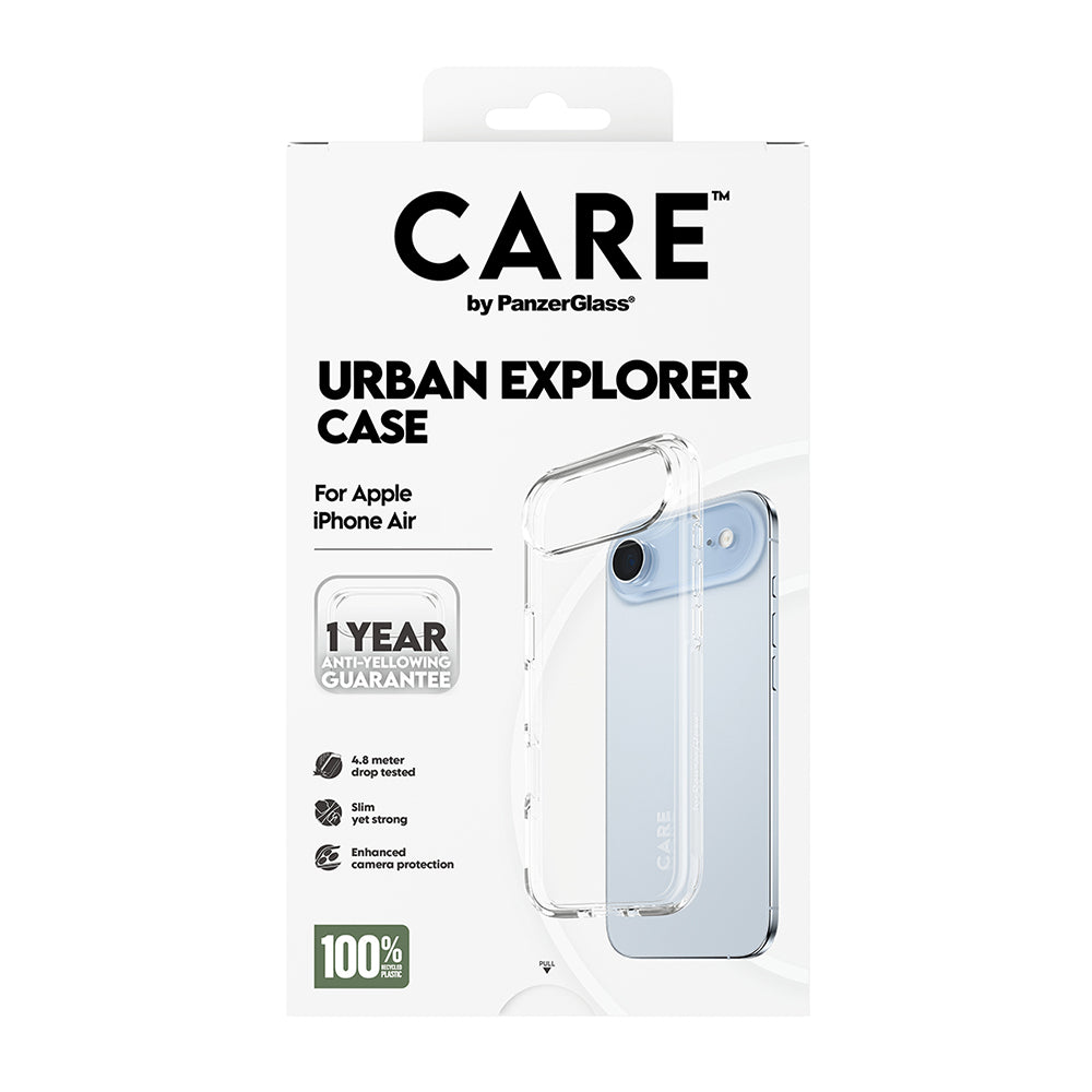 Puzdro pre Apple iPhone 17 Air, PanzerGlass, Care Urban Explorer, Transparent