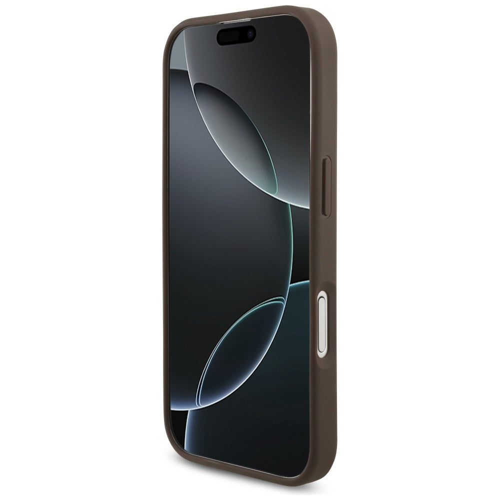Puzdro pre Apple iPhone 17, Guess, 4G Big Logo, Hnedá