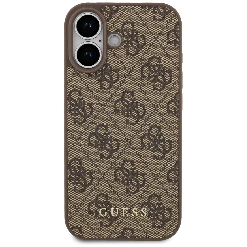 Puzdro pre Apple iPhone 17, Guess, 4G Classic, Hnedé