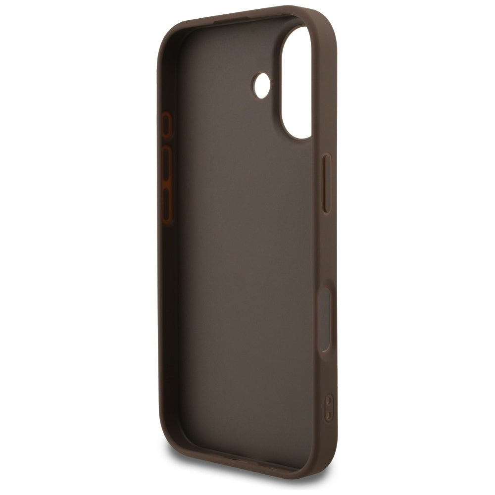 Puzdro pre Apple iPhone 17, Guess, 4G Classic, Hnedé