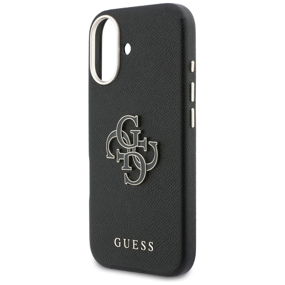 Puzdro pre Apple iPhone 17, Guess, Resin Logo, Čierne