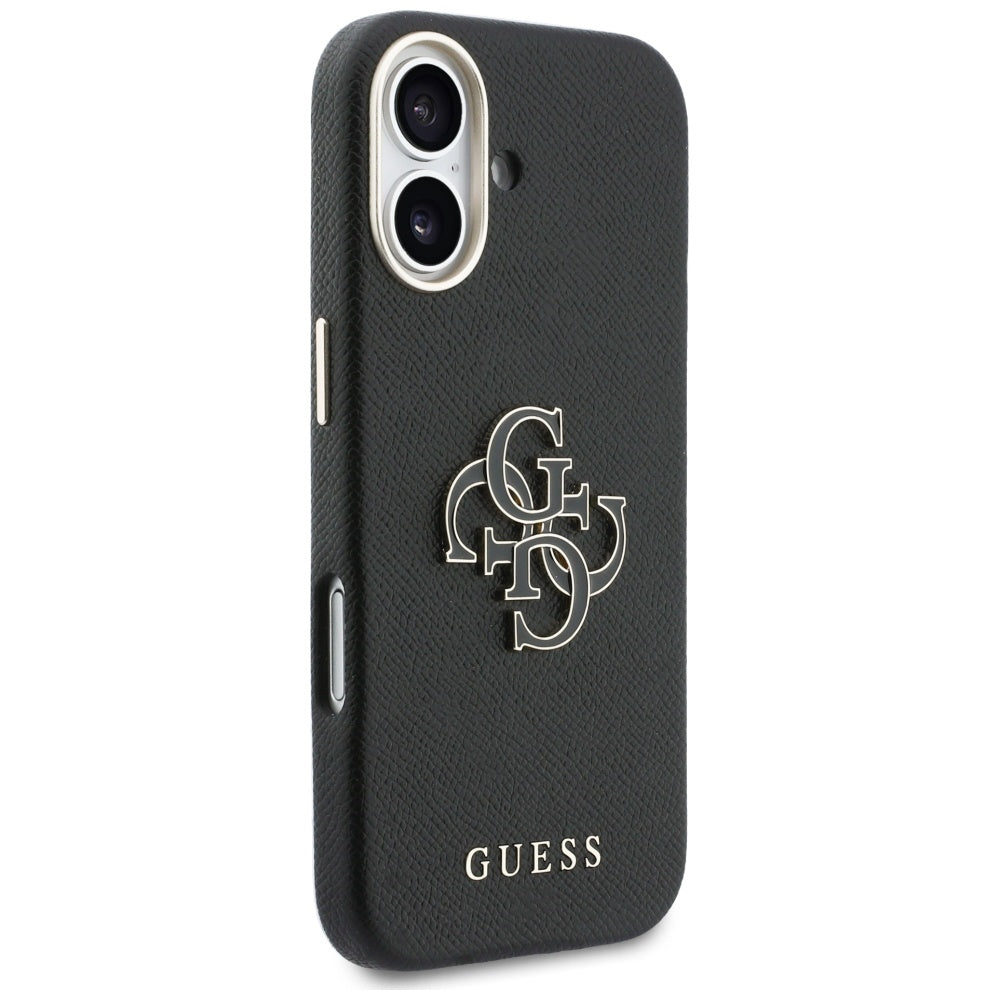 Puzdro pre Apple iPhone 17, Guess, Resin Logo, Čierne