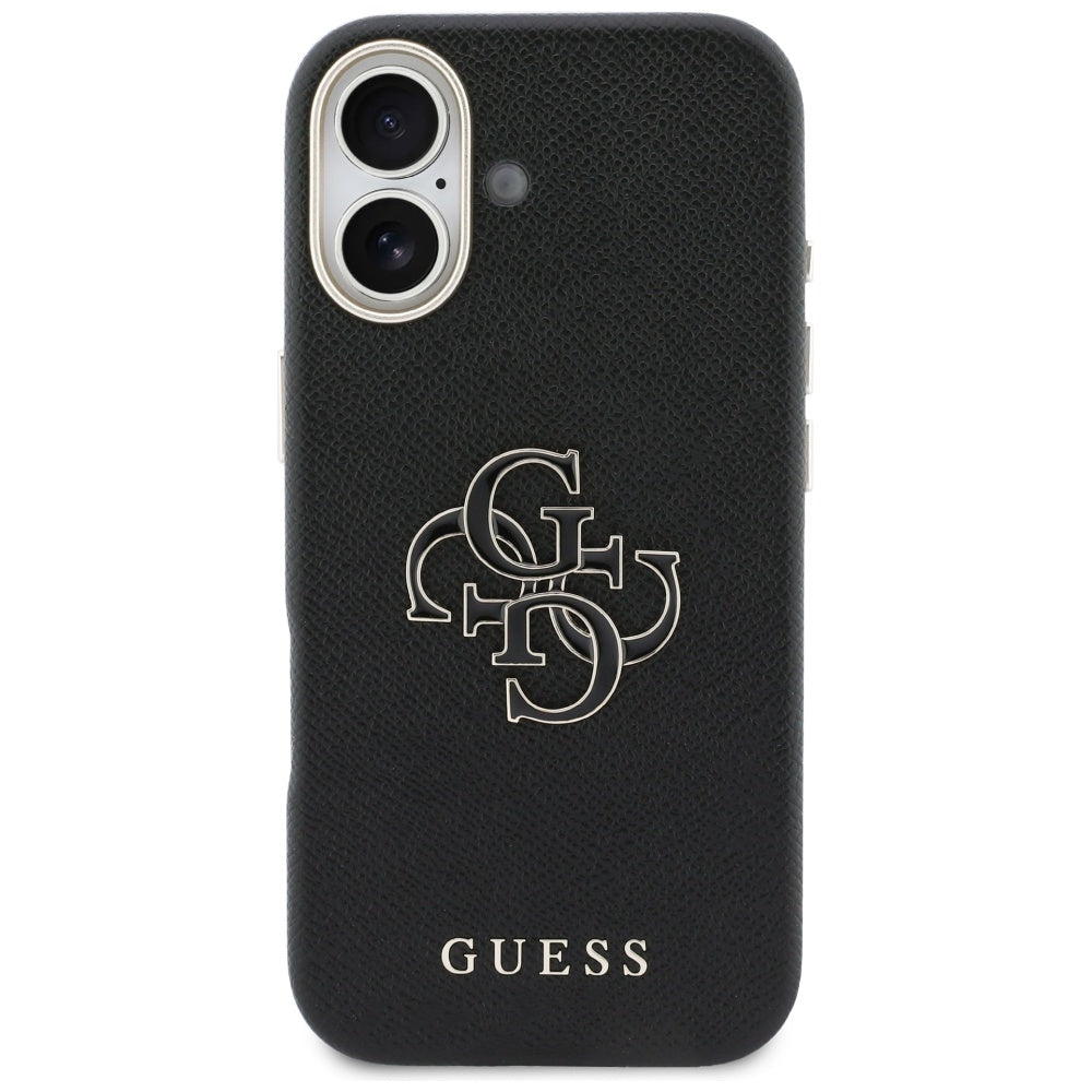 Puzdro pre Apple iPhone 17, Guess, Resin Logo, Čierne