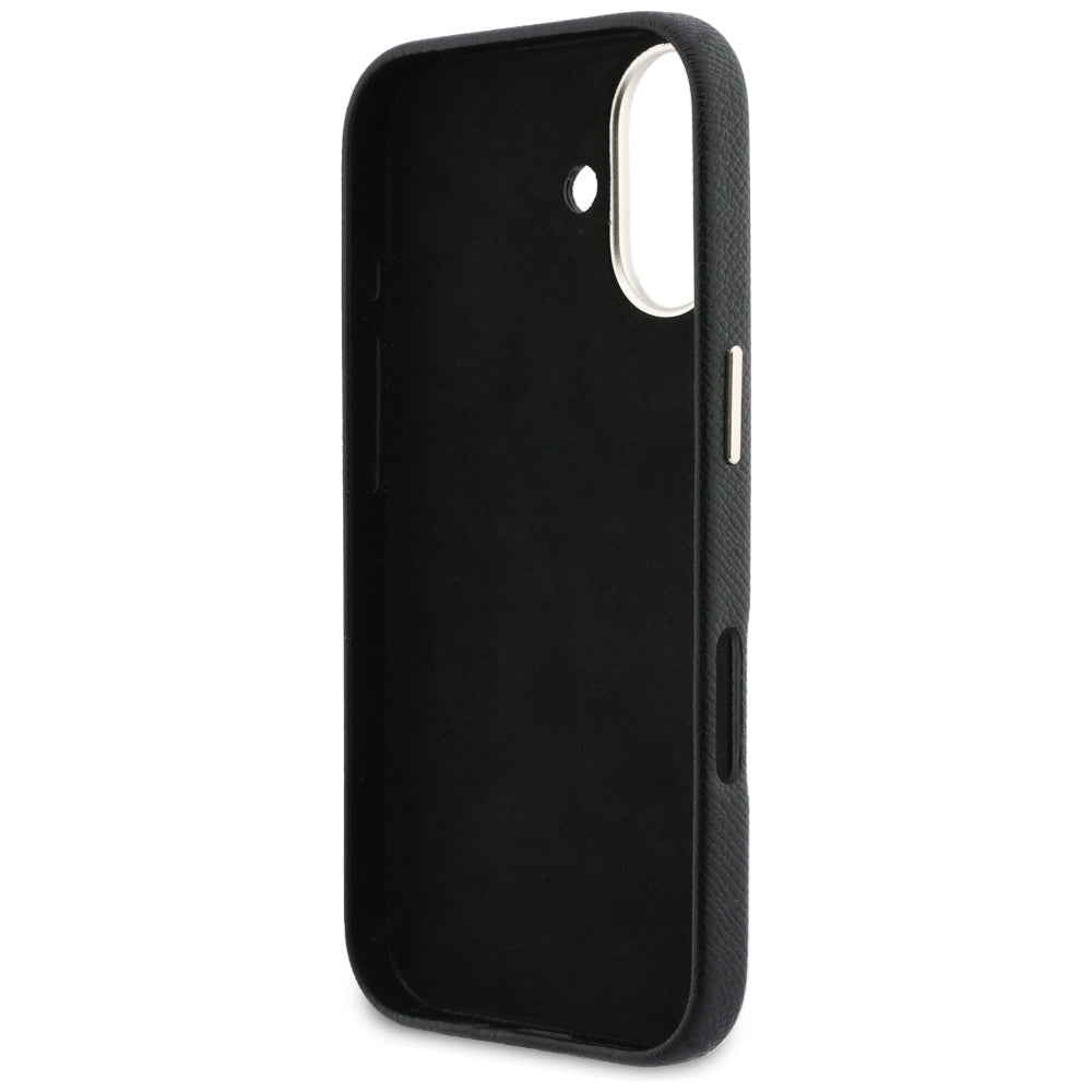 Puzdro pre Apple iPhone 17, Guess, Resin Logo, Čierne