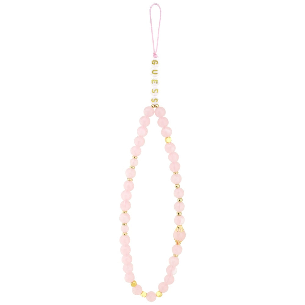 Puzdro pre Apple iPhone 17 Pro, Guess, 4G Classic Logo with Strap, Ružové