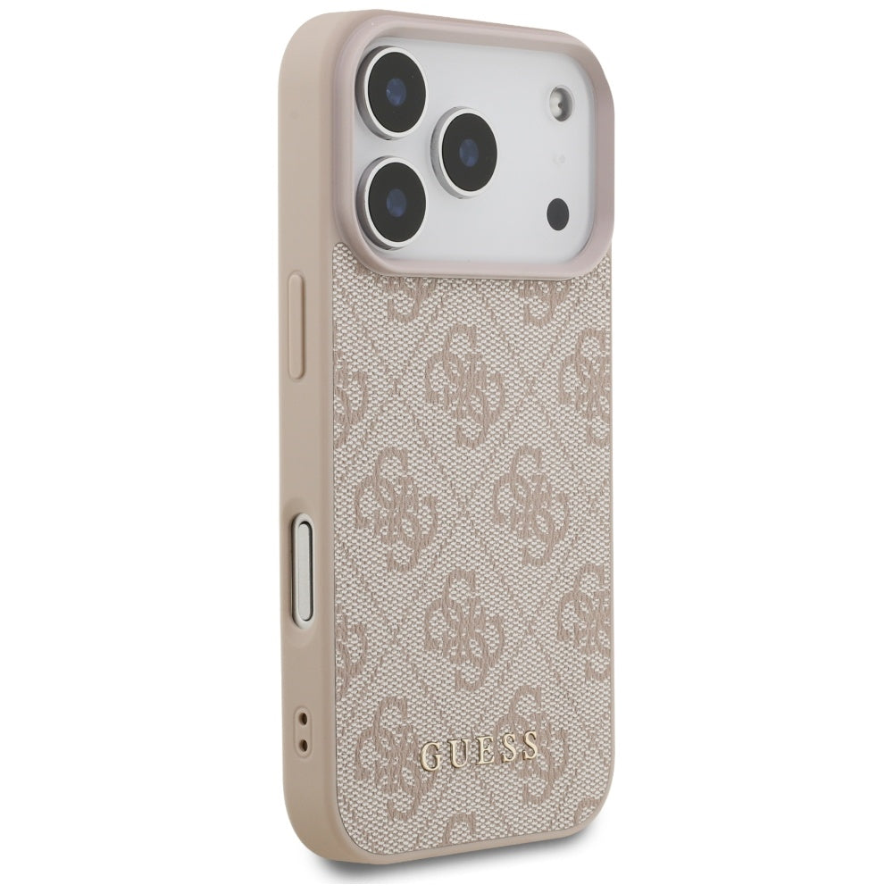Case for Apple iPhone 17 Pro, Guess, 4G Classic, Pink