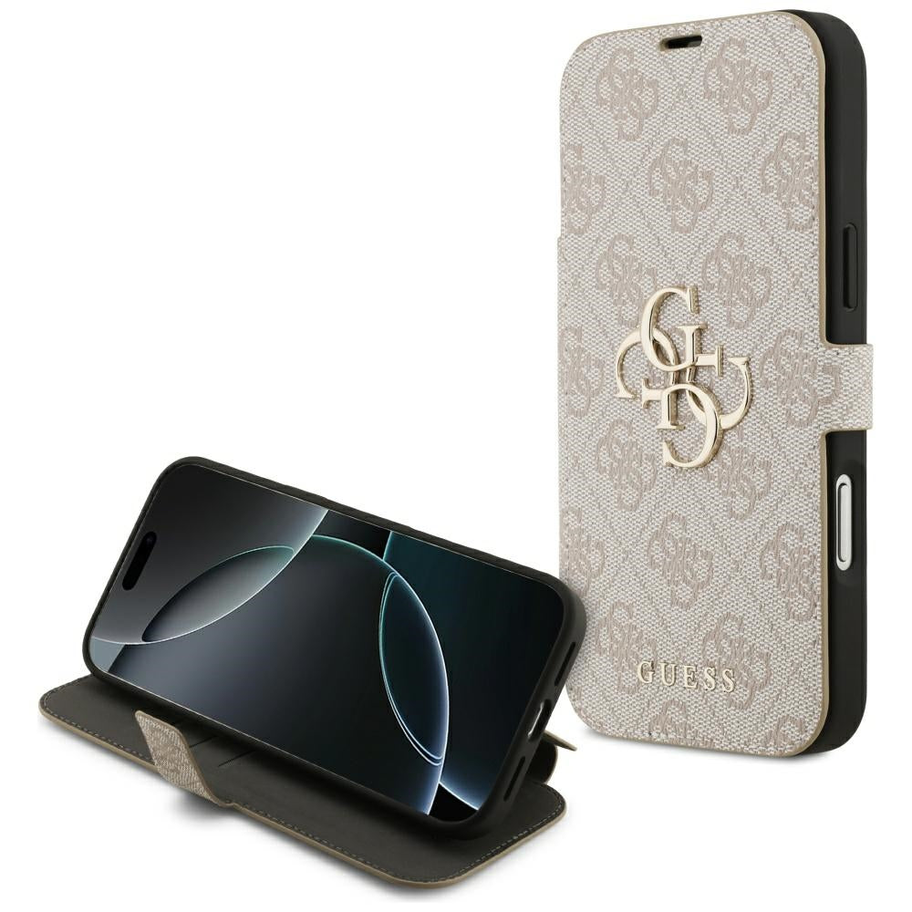 Case for Apple iPhone 17 Pro, Guess, 4G Metal Logo, Pink