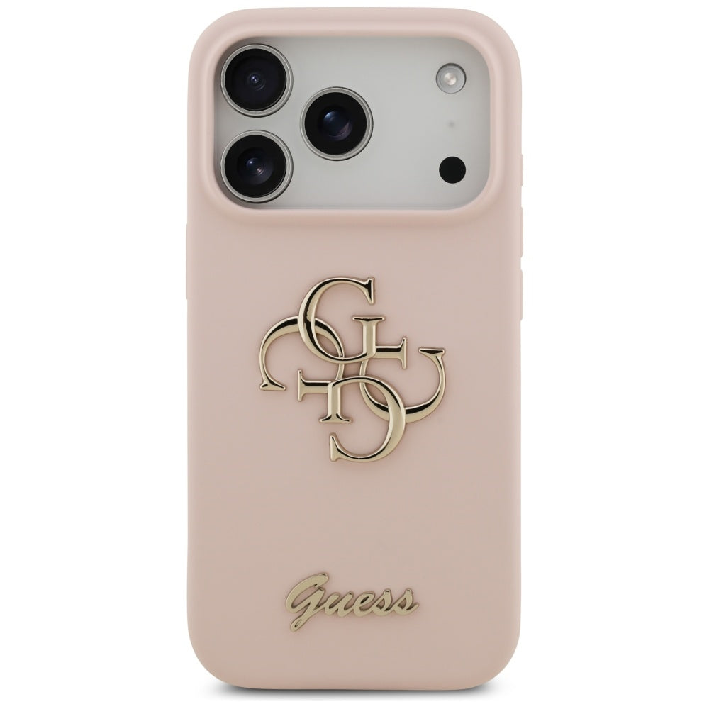 Case for Apple iPhone 17 Pro, Guess, Big 4G Script, Light Pink