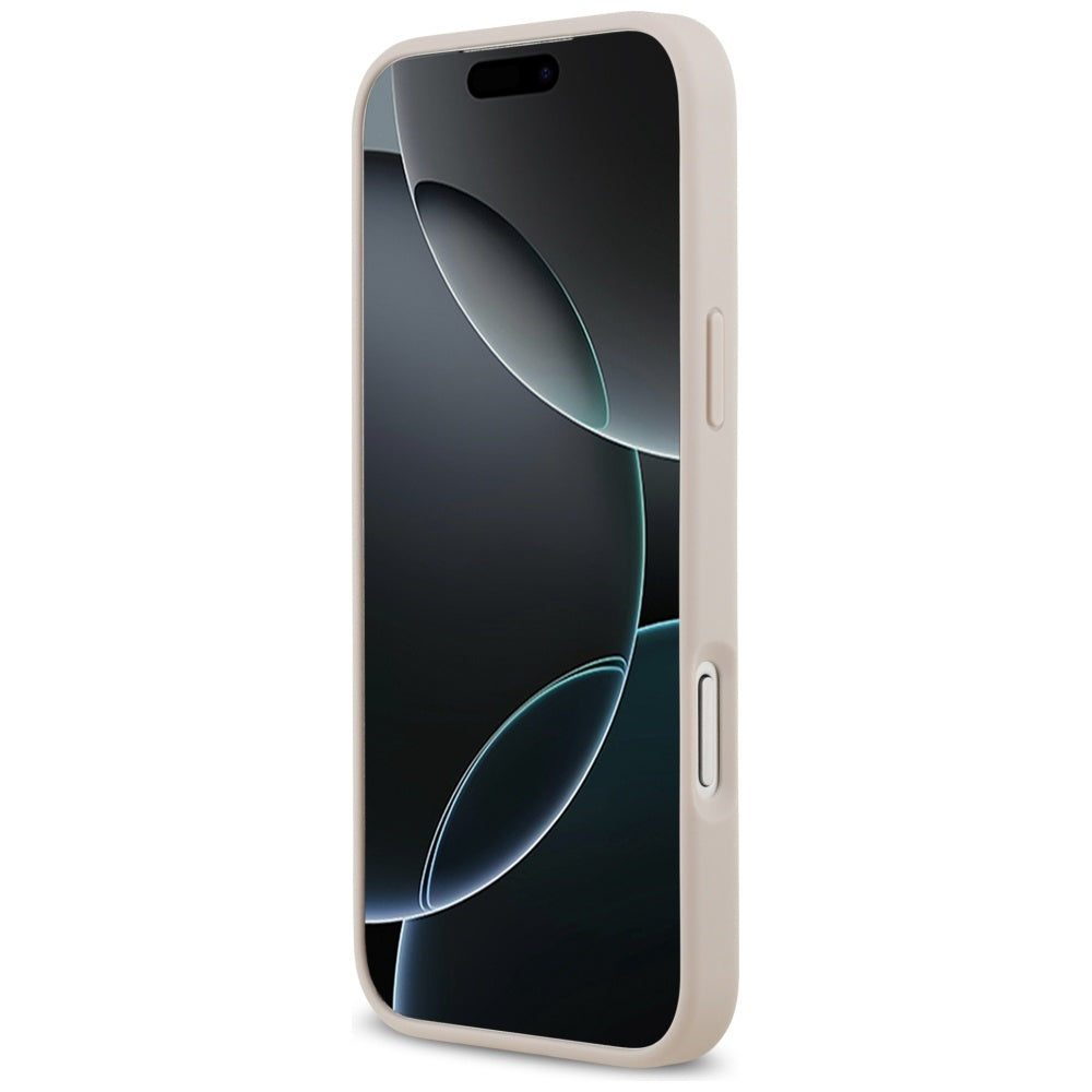 Puzdro pre Apple iPhone 17 Pro Max, Guess, 4G Double Card Triangle, Ružové