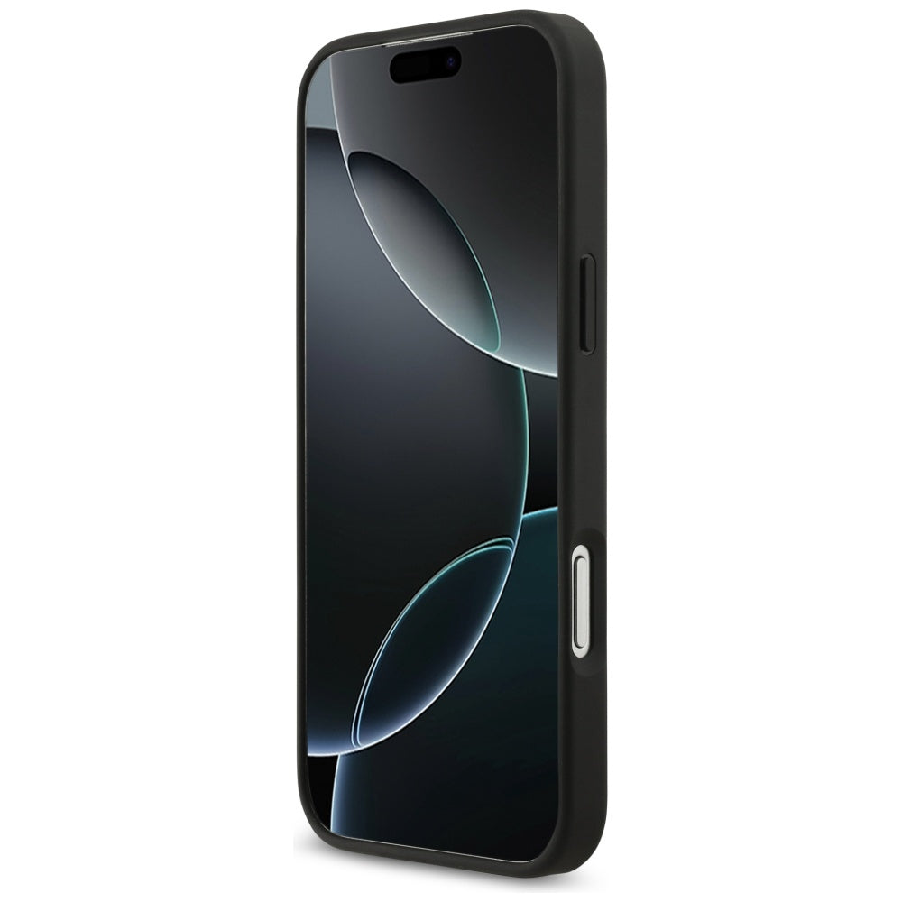 Puzdro pre Apple iPhone 17 Pro Max, Guess, 4G Grained Big and Classic Logo, Čierne