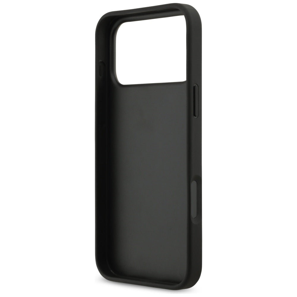 Puzdro pre Apple iPhone 17 Pro Max, Guess, 4G Grained Big and Classic Logo, Čierne