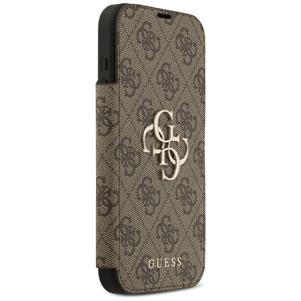 Puzdro pre Apple iPhone 17 Pro Max, Guess, 4G Metal Logo, Hnedé