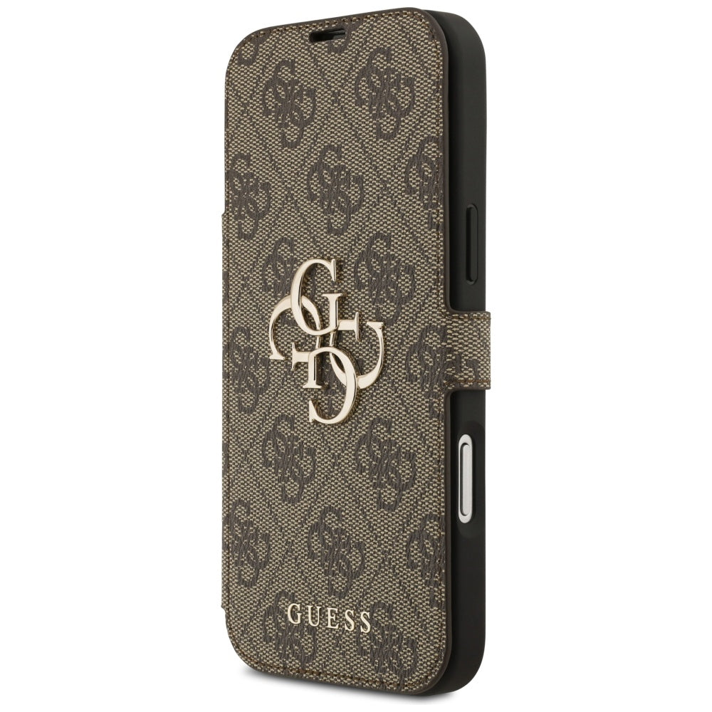 Puzdro pre Apple iPhone 17 Pro Max, Guess, 4G Metal Logo, Hnedé