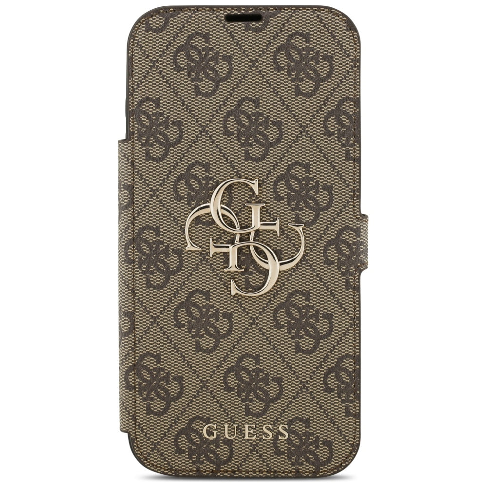 Puzdro pre Apple iPhone 17 Pro Max, Guess, 4G Metal Logo, Hnedé
