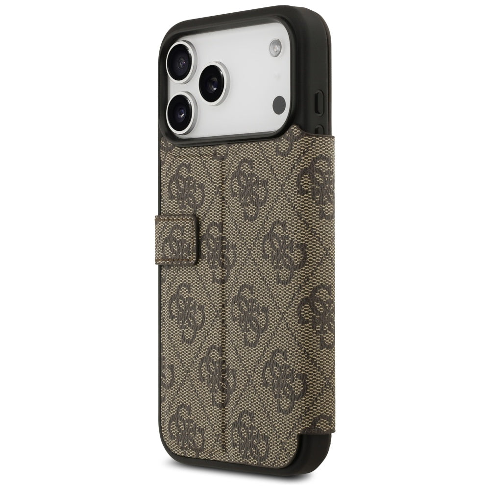 Puzdro pre Apple iPhone 17 Pro Max, Guess, 4G Metal Logo, Hnedé