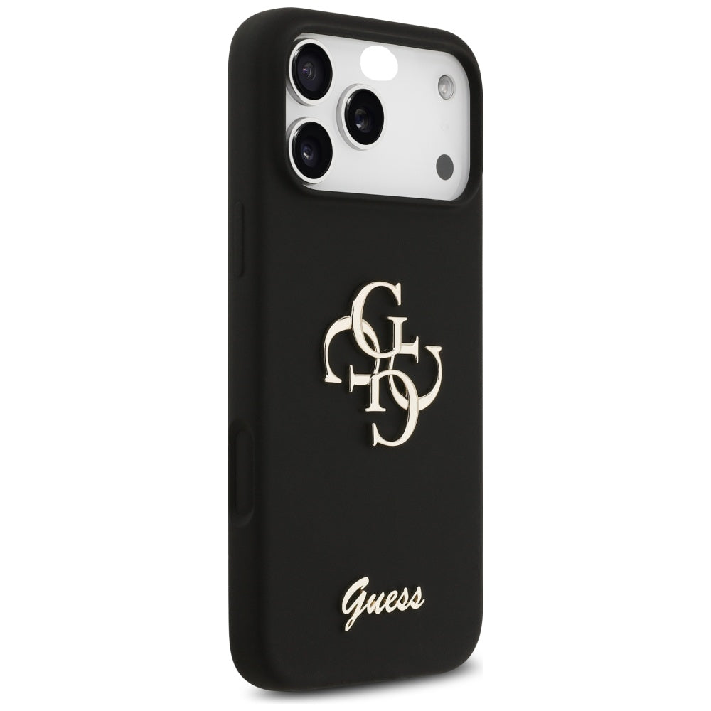 Case for Apple iPhone 17 Pro Max, Guess, Big 4G Script, Black