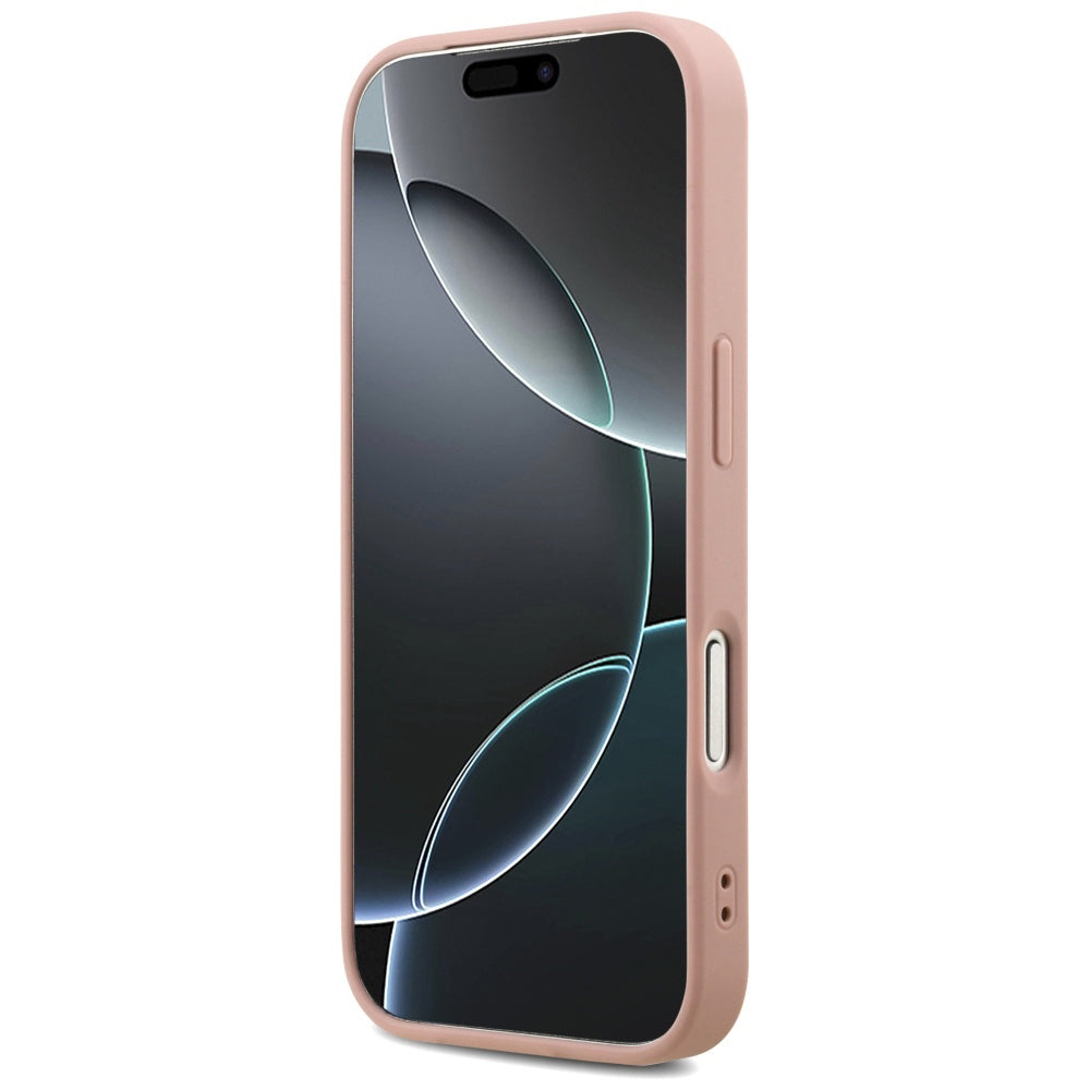 Puzdro pre Apple iPhone 17 Pro Max, Guess, Fixed Glitter Big 4G, Ružové