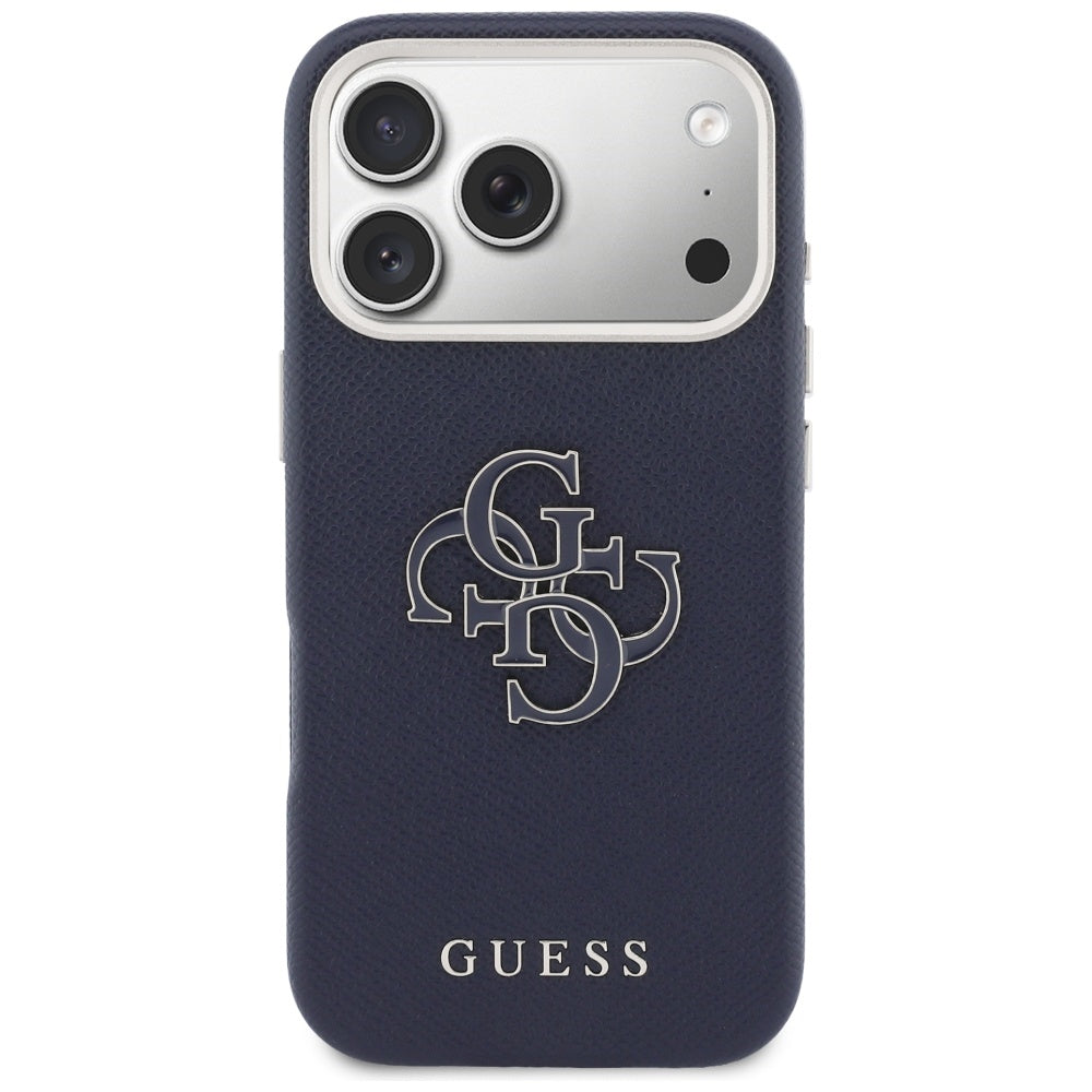 Puzdro pre Apple iPhone 17 Pro Max, Guess, Resin Logo, Modrá