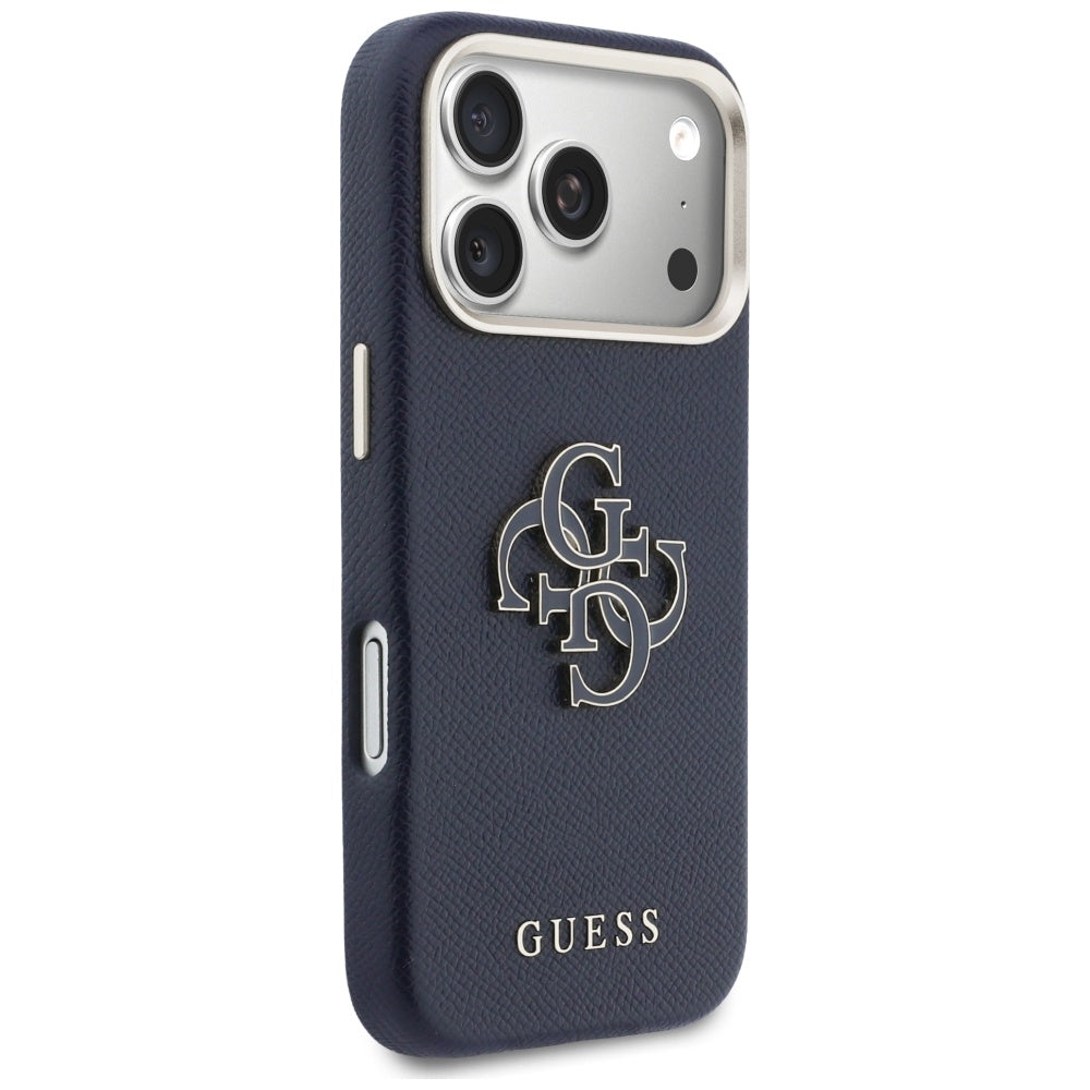 Puzdro pre Apple iPhone 17 Pro Max, Guess, Resin Logo, Modrá