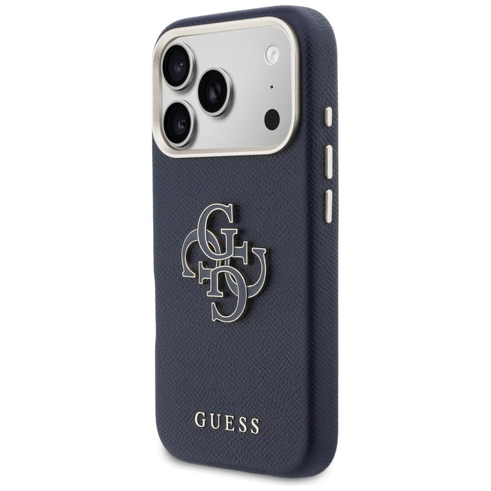 Puzdro pre Apple iPhone 17 Pro Max, Guess, Resin Logo, Modrá