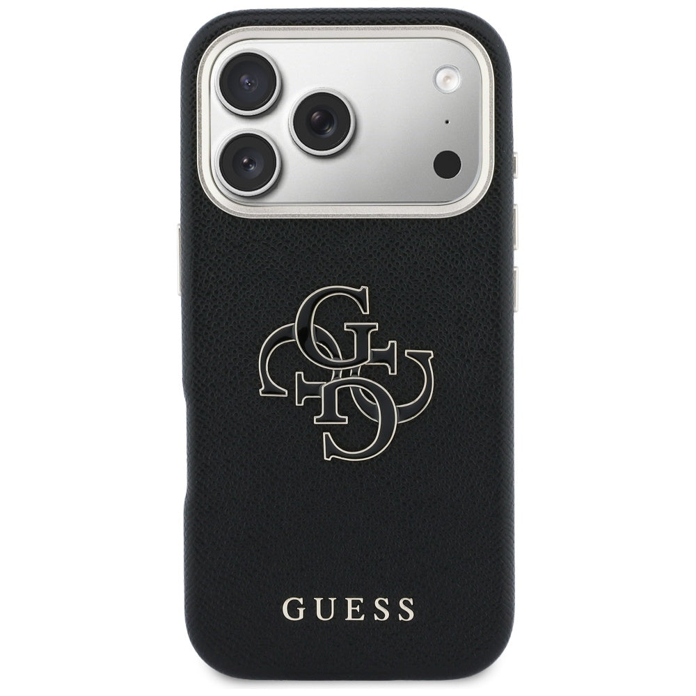 Puzdro pre Apple iPhone 17 Pro Max, Guess, Resin Logo, Čierne
