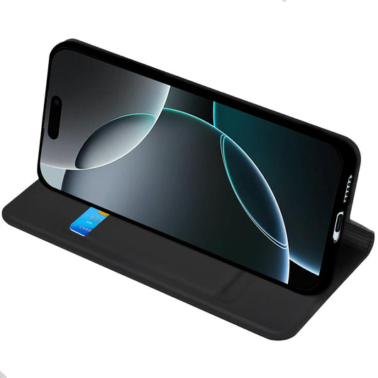 Case for Apple iPhone 17 Pro Max, Techsuit, Magskin Book, Black