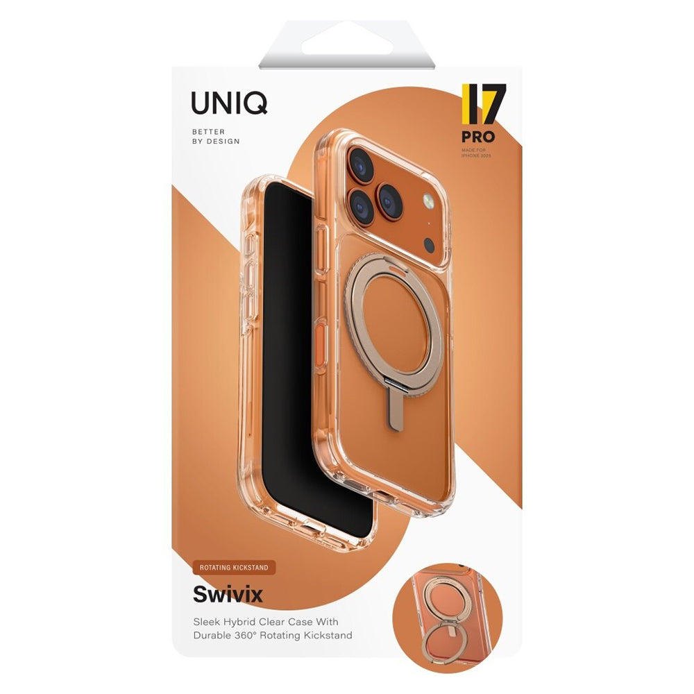 Puzdro pre Apple iPhone 17 Pro Max, UNIQ, Swivix, Zlaté