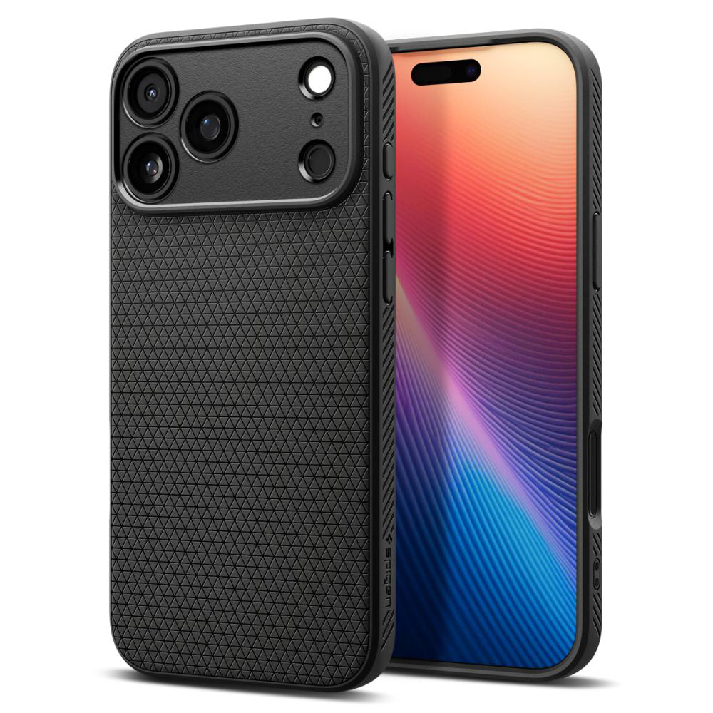 Puzdro pre Apple iPhone 17 Pro, Spigen, Liquid Air, Matná Čierna ACS10331