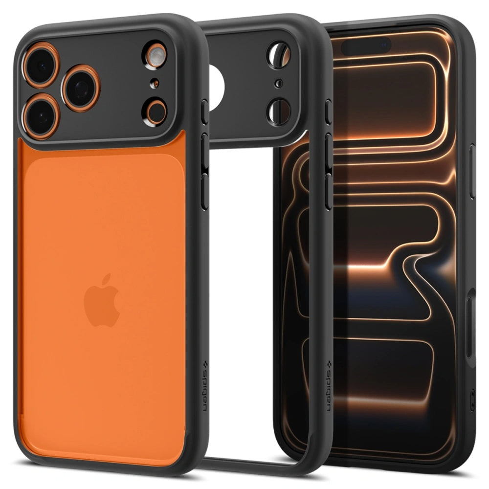 Puzdro pre Apple iPhone 17 Pro, Spigen, Ultra Hybrid, Matná Čierna ACS10343