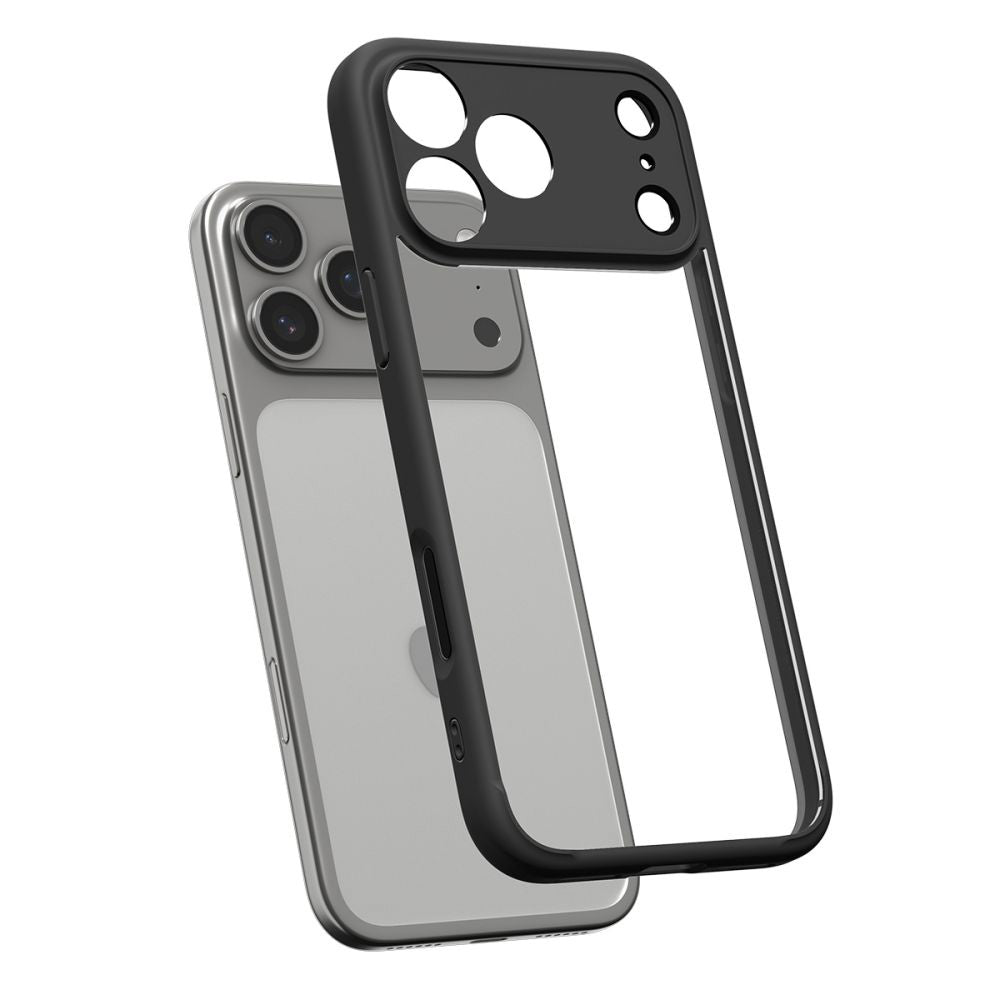 Puzdro pre Apple iPhone 17 Pro, Spigen, Ultra Hybrid, Matná Čierna ACS10343