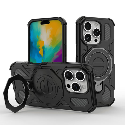 Puzdro pre Apple iPhone 17 Pro, Techsuit, Carbon Shield Pro, Čierne