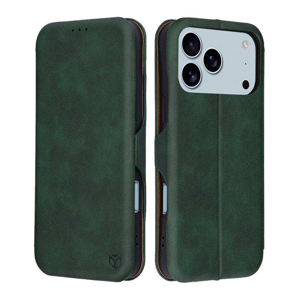Puzdro pre Apple iPhone 17 Pro, Techsuit, Safe Wallet Plus, Zelená