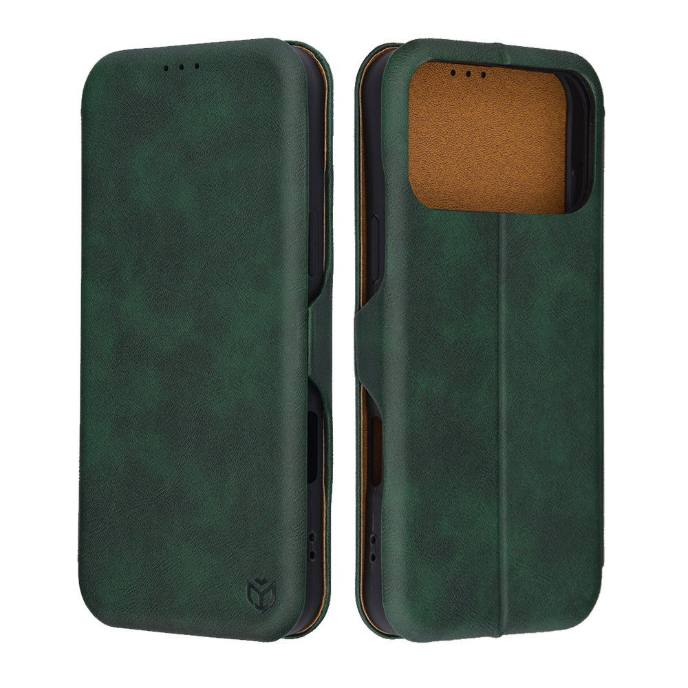 Puzdro pre Apple iPhone 17 Pro, Techsuit, Safe Wallet Plus, Zelená