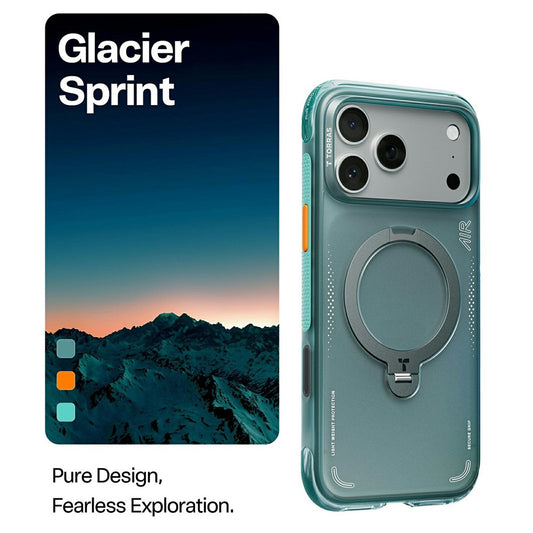 Puzdro pre Apple iPhone 17 Pro, Torras, Ostand Spin Air, Zelené