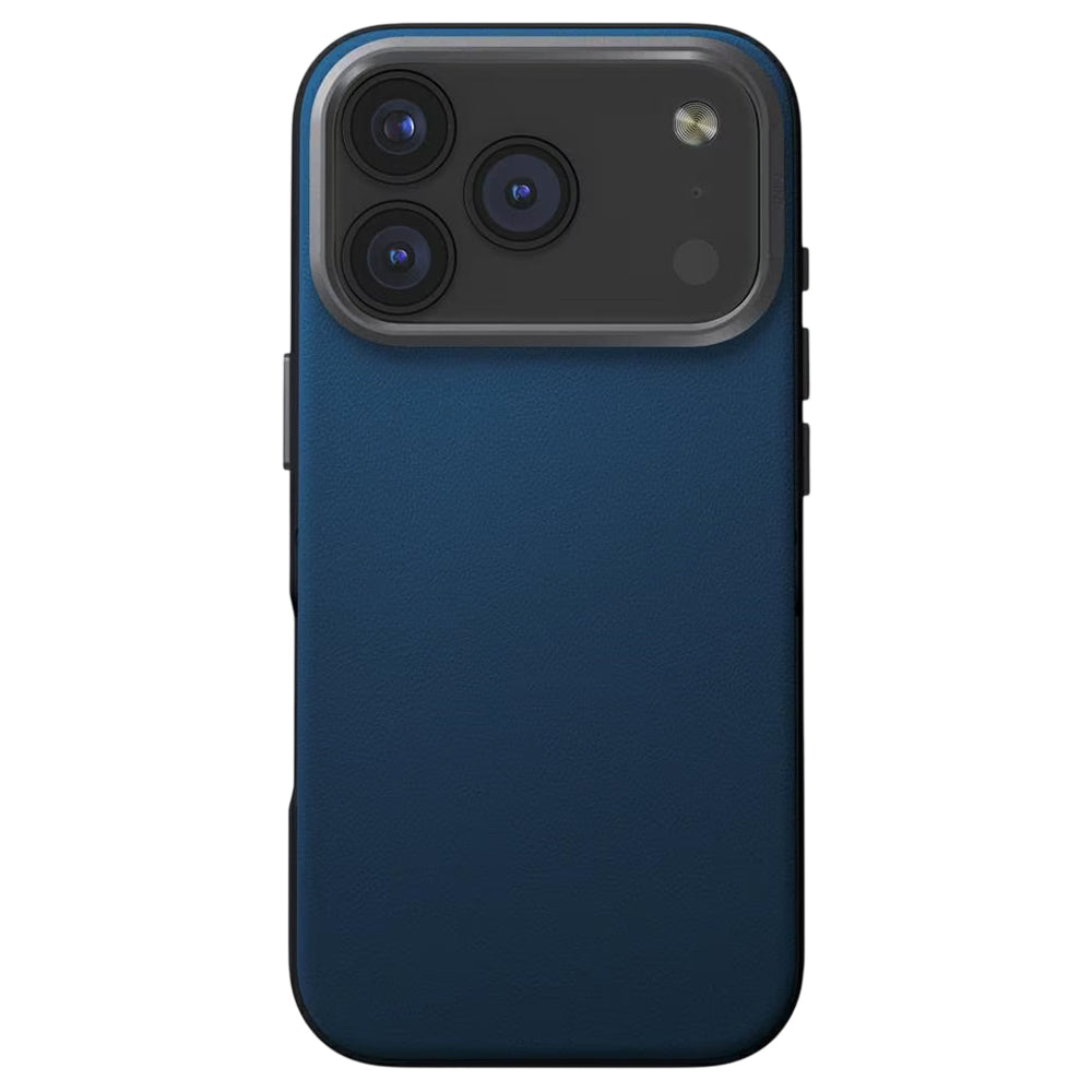 Puzdro pre Apple iPhone 17 Pro, UNIQ, Lyden Leatherette, Modročierna