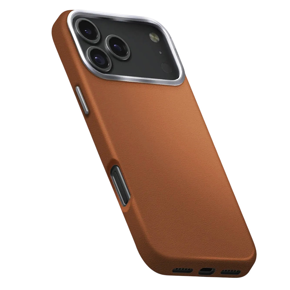 Puzdro pre Apple iPhone 17 Pro, UNIQ, Lyden Leatherette, Hnedé