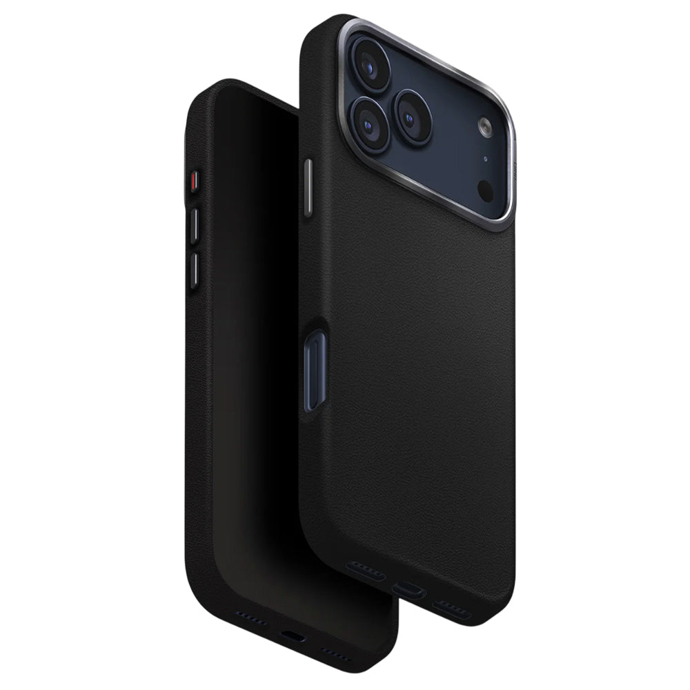 Puzdro pre Apple iPhone 17 Pro, UNIQ, Lyden Leatherette, Čierne
