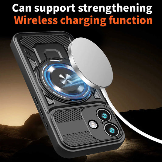 Case for Apple iPhone 17, Techsuit, RuggedCam, Black