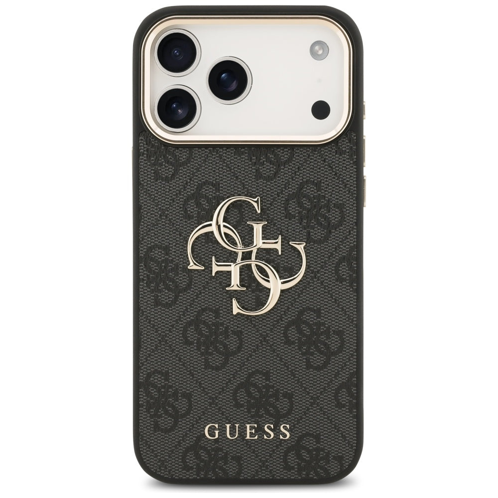 Puzdro pre Apple iPhone 18 Pro / 17 Pro, Guess, 4G Big Classic Logo, Čierne