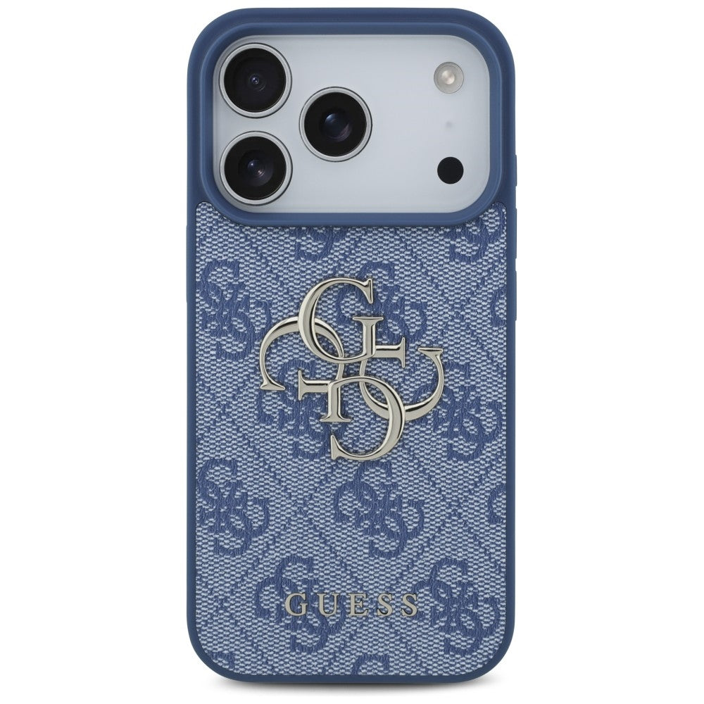 Puzdro pre Apple iPhone 18 Pro / 17 Pro, Guess, 4G Big Logo, Modrá
