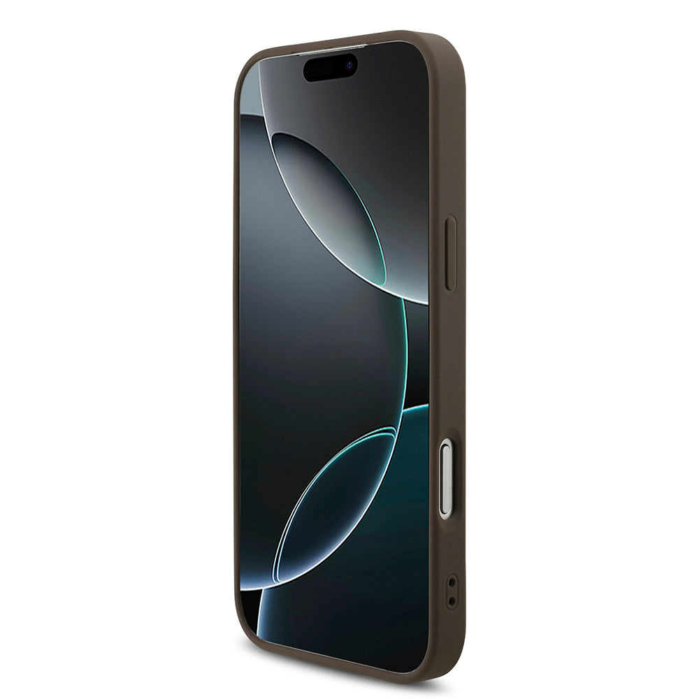 Puzdro pre Apple iPhone 18 Pro / 17 Pro, Guess, 4G Big Logo, Hnedé