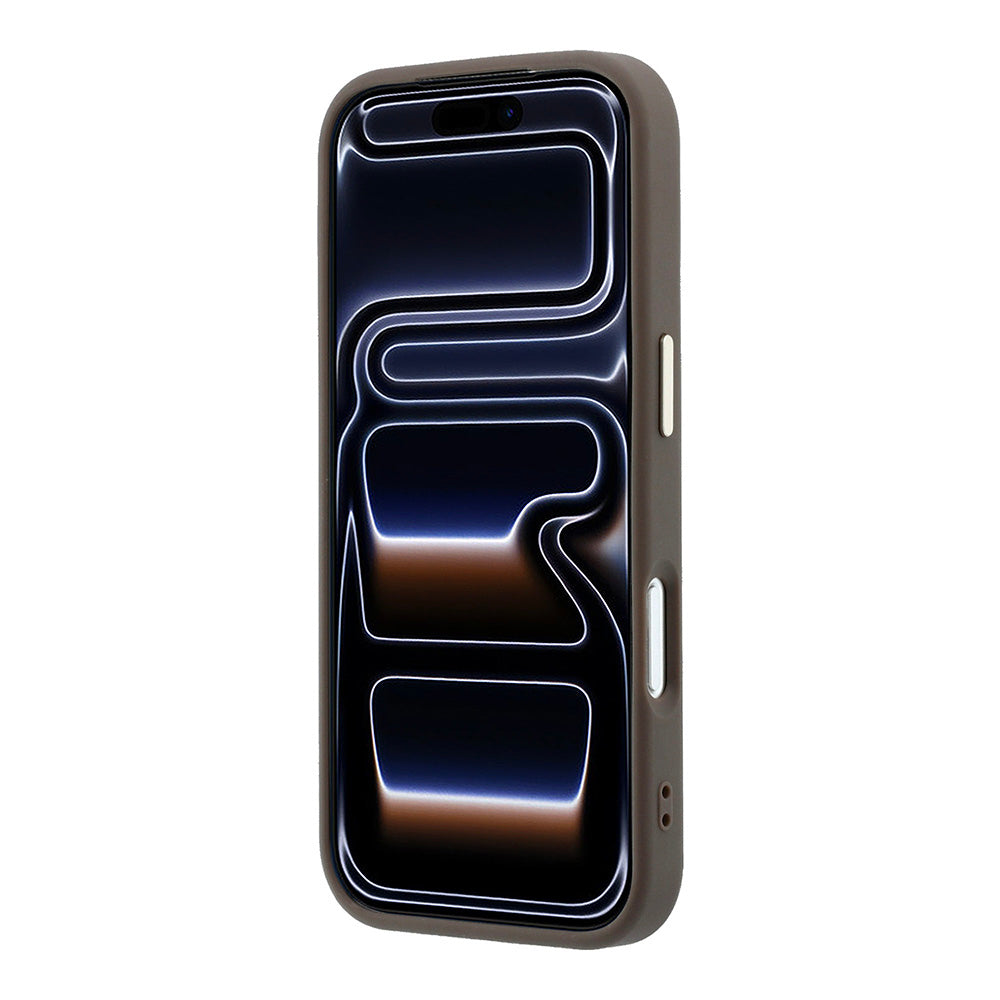 Puzdro pre Apple iPhone 18 Pro / 17 Pro, Guess, 4G Big Resin Logo, Hnedé