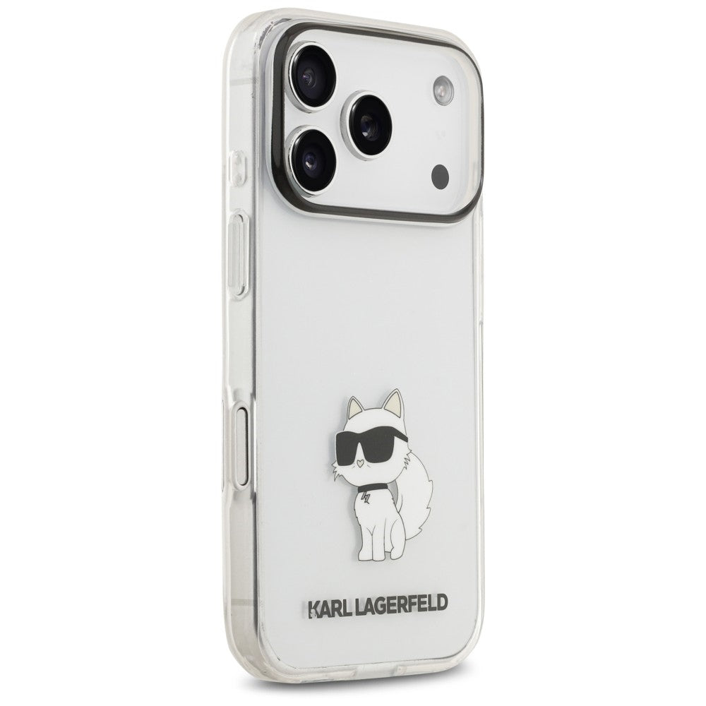 Puzdro na Apple iPhone 18 Pro / 17 Pro, Karl Lagerfeld, IML Choupette NFT, priehľadné