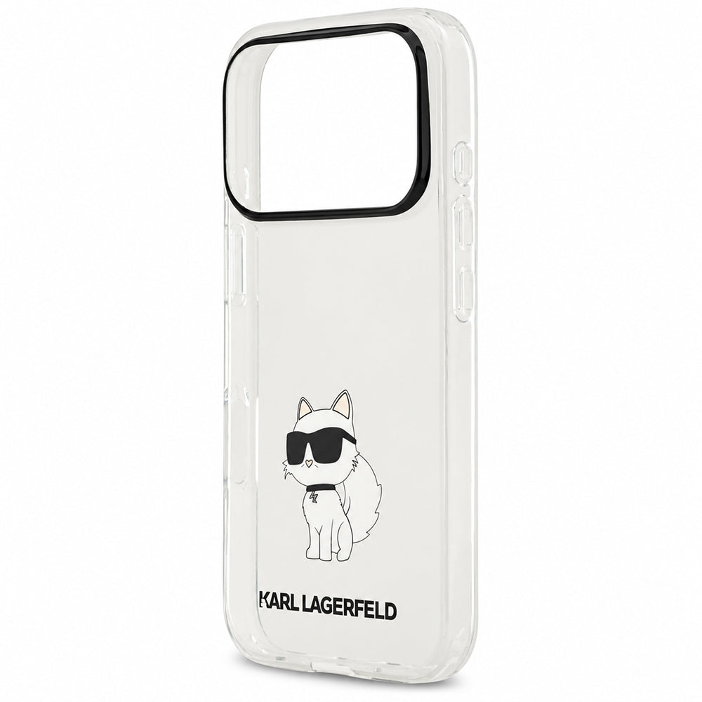 Puzdro na Apple iPhone 18 Pro / 17 Pro, Karl Lagerfeld, IML Choupette NFT, priehľadné