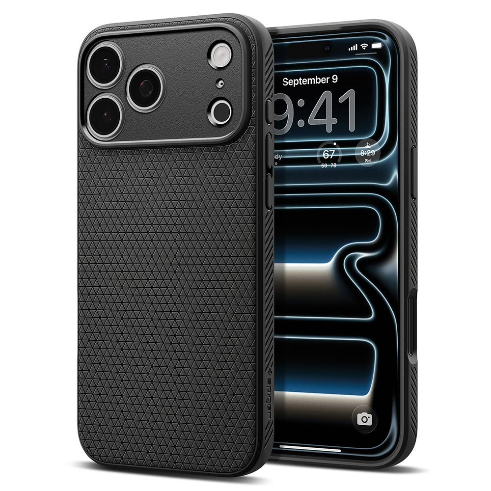 Puzdro pre Apple iPhone 18 Pro / 17 Pro, Spigen, Liquid Air, Matná čierna ACS12149