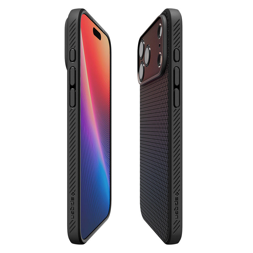 Puzdro pre Apple iPhone 18 Pro / 17 Pro, Spigen, Liquid Air, Matná čierna ACS12149