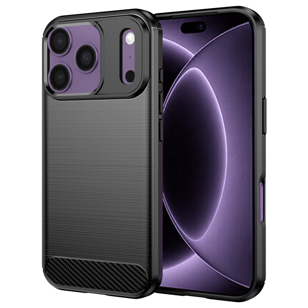 Puzdro pre Apple iPhone 18 Pro / 17 Pro, Techsuit, Karbón, Čierne