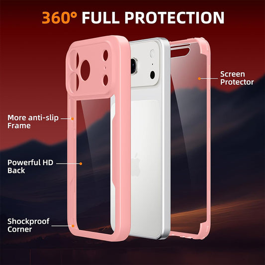 Puzdro pre Apple iPhone 18 Pro / 17 Pro, Techsuit, ColorVerse 360, Ružové