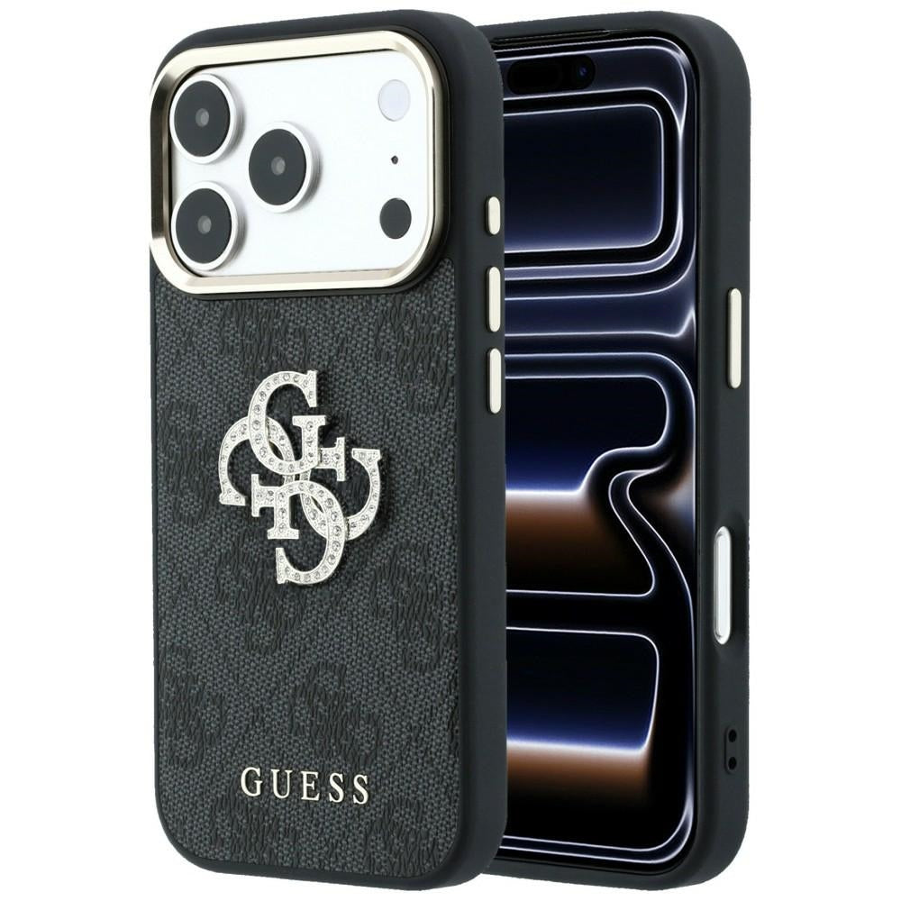 Puzdro pre Apple iPhone 18 Pro Max / 17 Pro Max, Guess, 4G Big Strass Logo, Čierne